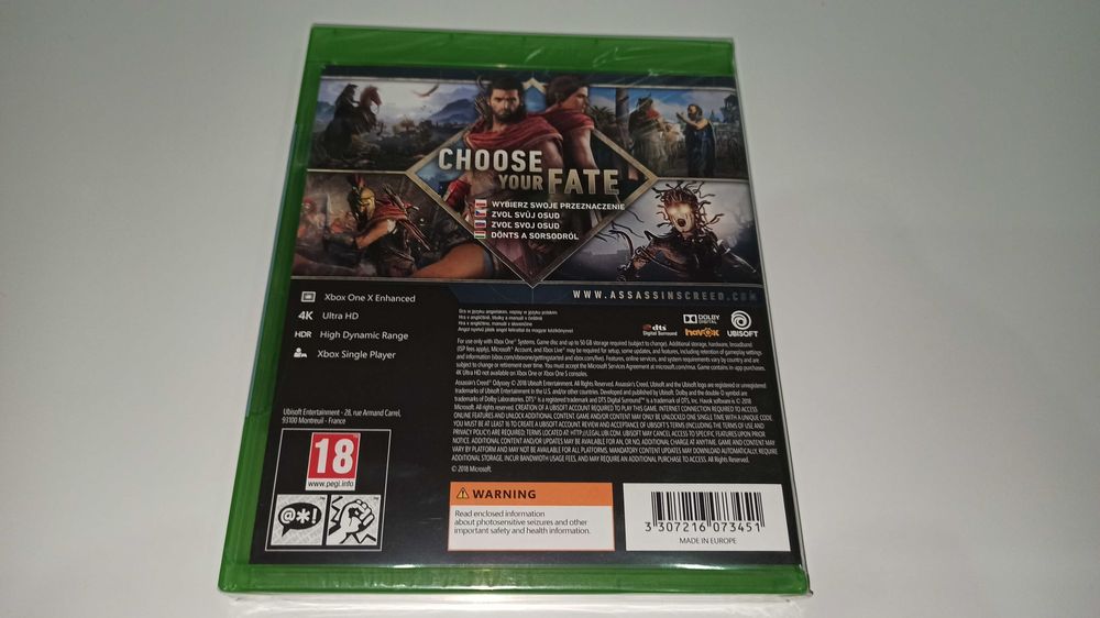 xbox one ASSASSINS CREED ODYSSEY PL po polsku , Nowa! Folia polska okł