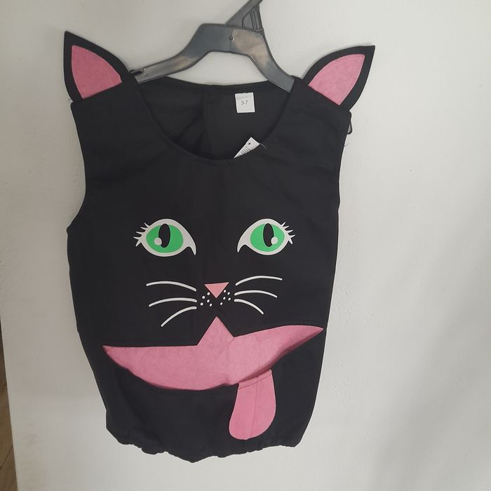 Nowy strój kotka+ opaska, rozmiar 3-7lat czyli na 98-122