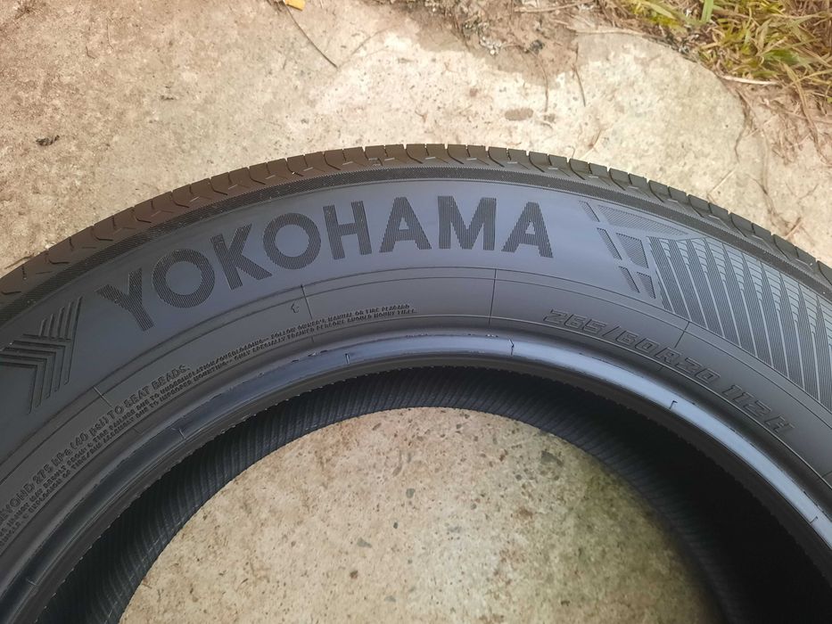 Opony letnie klasy premium YOKOHAMA 265/60/20 ok. 7 mm 2024 r j. NOWE