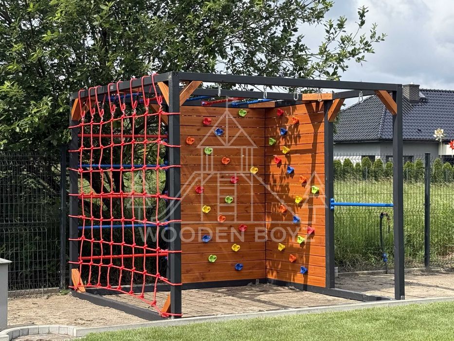 PROMOCJA - Plac zabaw - Jasiek - Drewniany - Małpi gaj - Duży