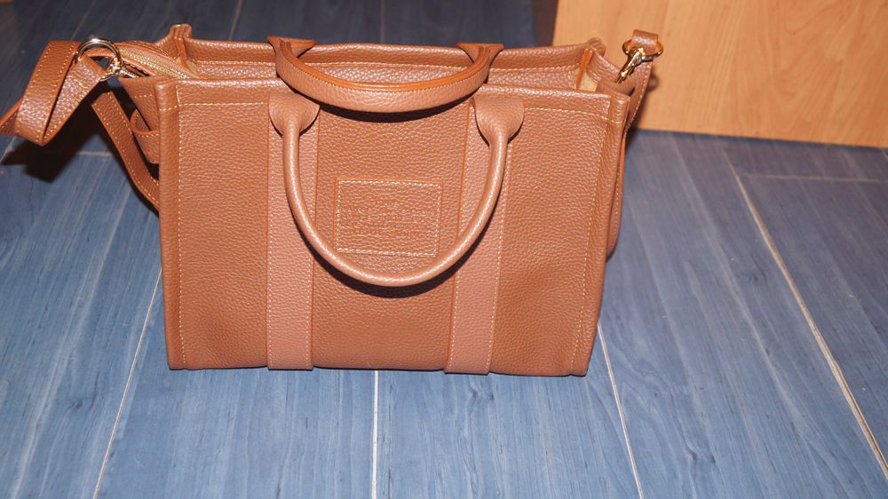 Skórzana shopperka The LEATHER MEDIUM TOTE MARC JACOBS nowa