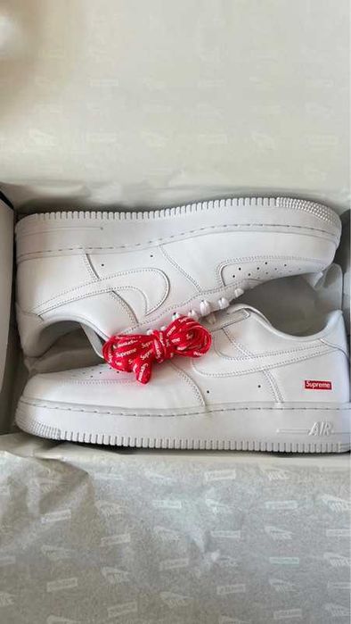 Nike Air Force 1 Low Supreme White R.38