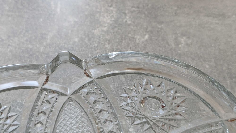 Большая салатница из хрусталя (Bohemia) Велика салатниця із кришталю