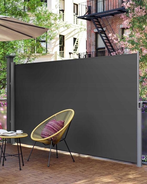 Roleta przeciwsłoneczna markiza boczna rozsuwana 160 x 300 cm