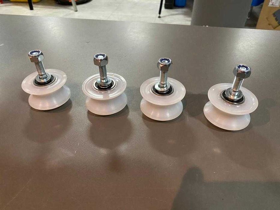 Rolki Rolka wózka piły przecinarki Norton Jumbo 651 komplet 4st części