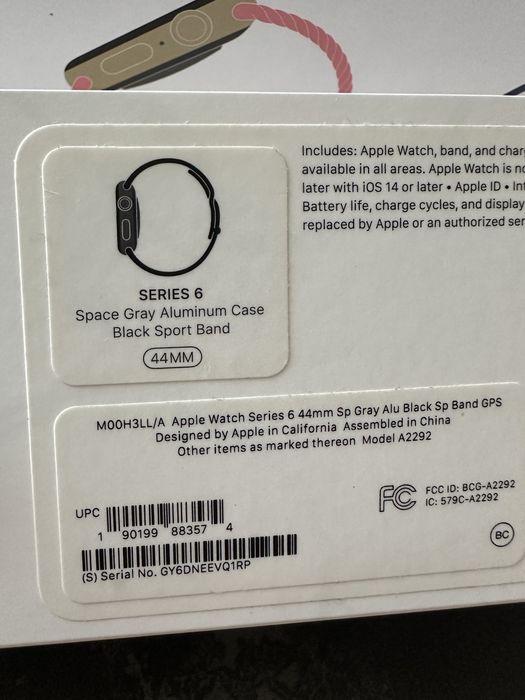 Apple Watch Series 6 44mm Чорний 67%