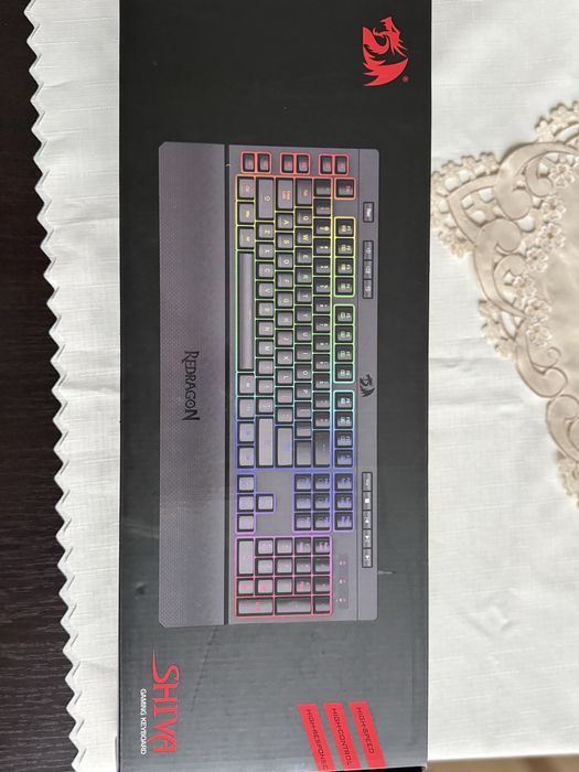 Klawiatura gamingowa RGB Redragon Shiva K512 – bardzo dobry stan