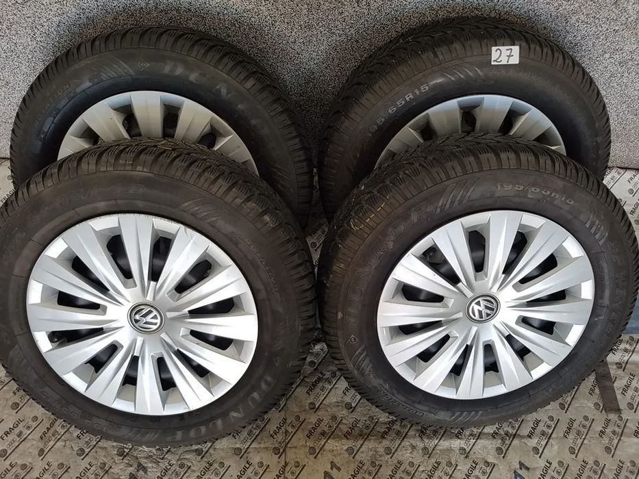 koła zimowe kołpaki 195/65r15 vw touran caddy jetta skoda octavia audi