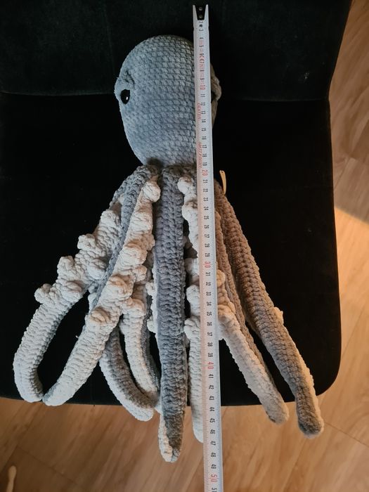 Ośmiornica na szydełku duża handmade ręcznie robiona hand made