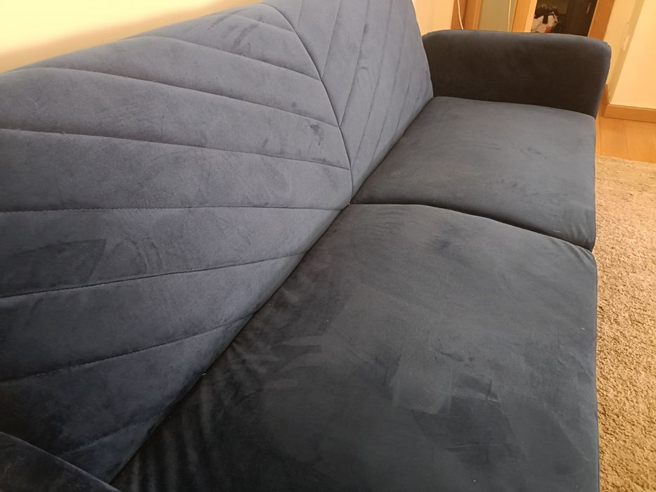Sofá cama azul JYSK praticamente novo