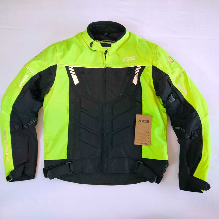 Casaco Hi-viz 3 camadas c/proteções ventilado mota scooter novo