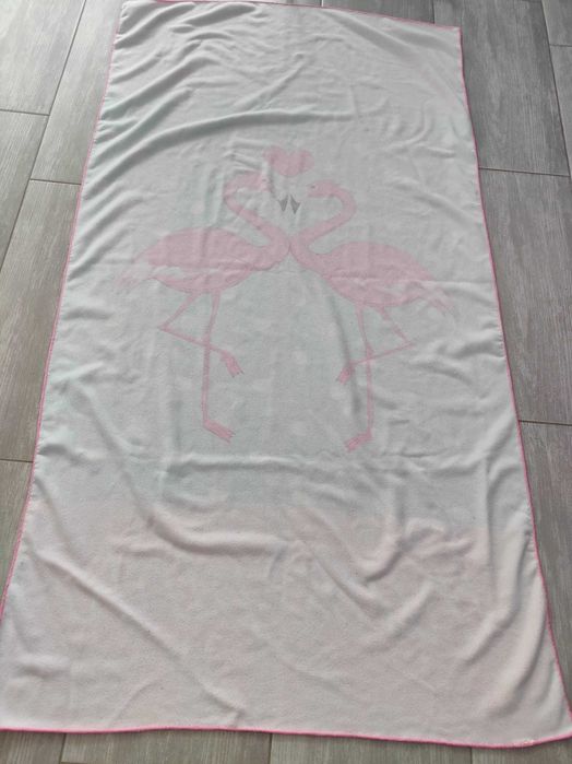 Ręcznik plażowy z flamingiem