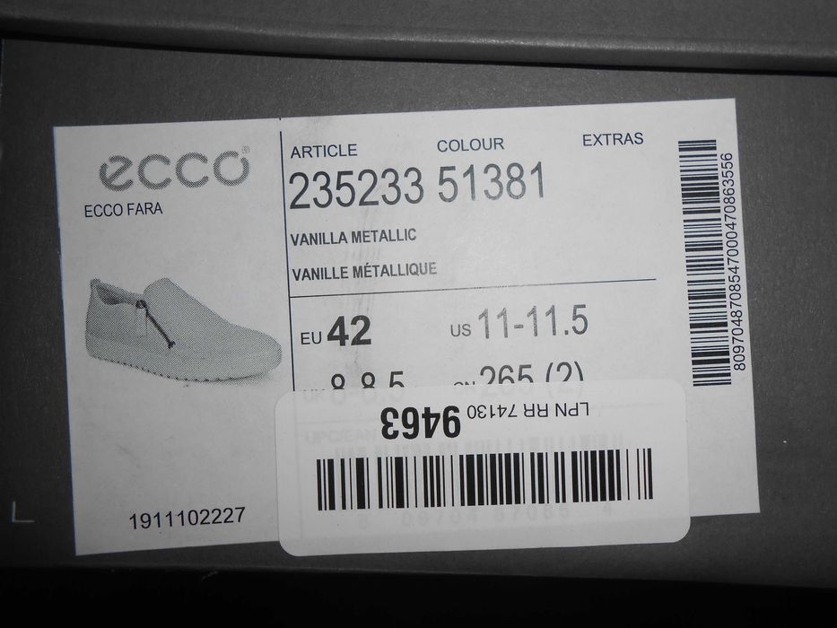 Туфлі, туфли, кроссовки кросівки ECCO р.41. Нові