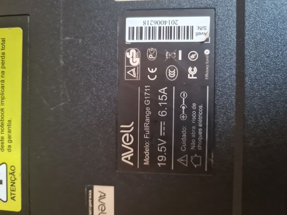 Notebook Gamer Avell G1711 i7-4810MQ GTX 860M (Avariado)