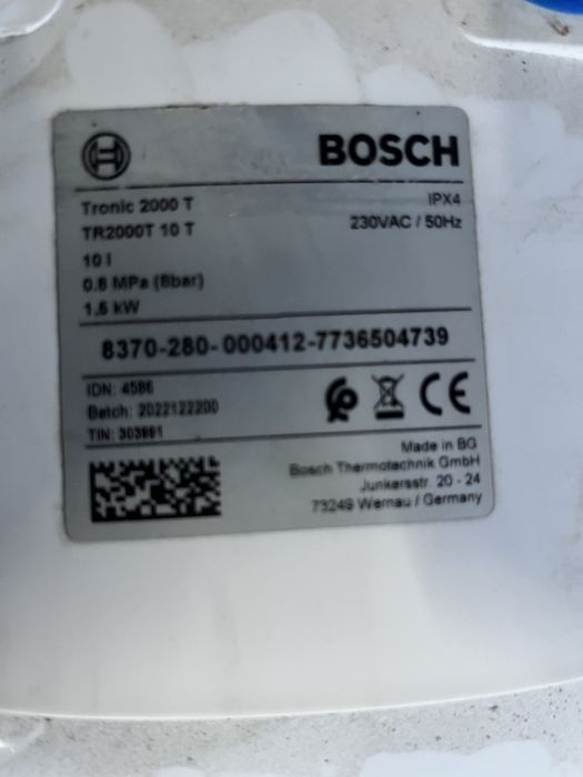 Bosch tr2000t tronic podgrzewacz wody bojler
