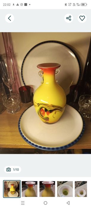 Wazon Darian Art Glass 19 cm – ręcznie dmuchane szkło artystyczne
