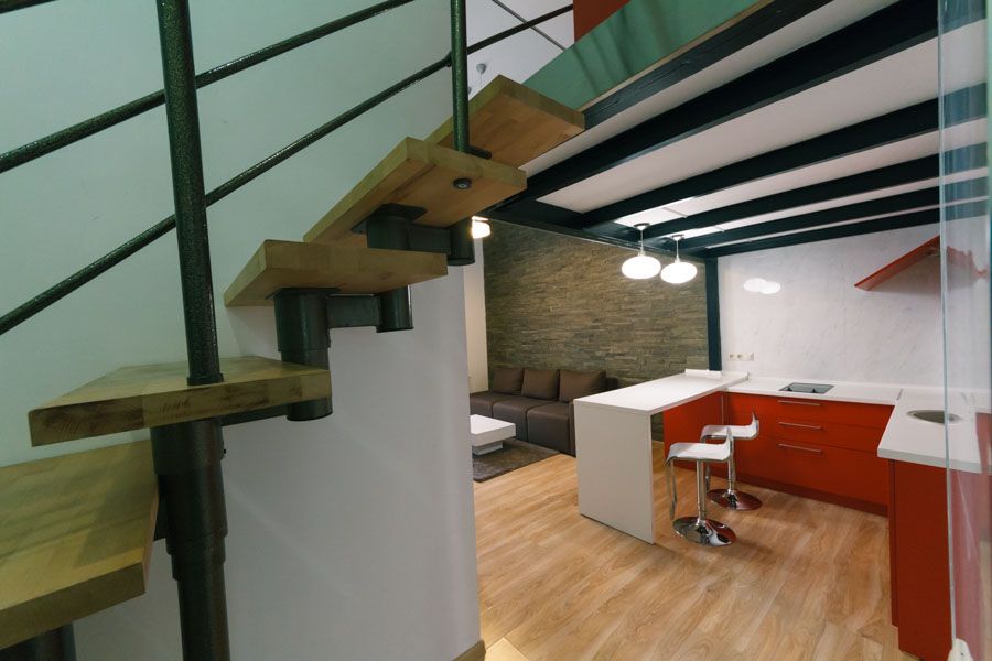 Лофт 3к Городецького 4, видова на Майдан, Крещатик