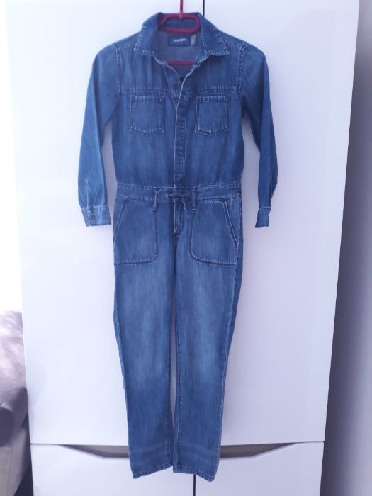 JAK NOWY Kombinezon jeansowy z USA OLD NAVY na 8-9 lat dla dziewczynki