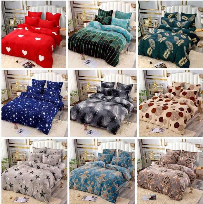 Постельное белье ВЕЛЮРОВОЕ Очень теплое 4 НАВОЛОЧКИ Код: В-Е-2