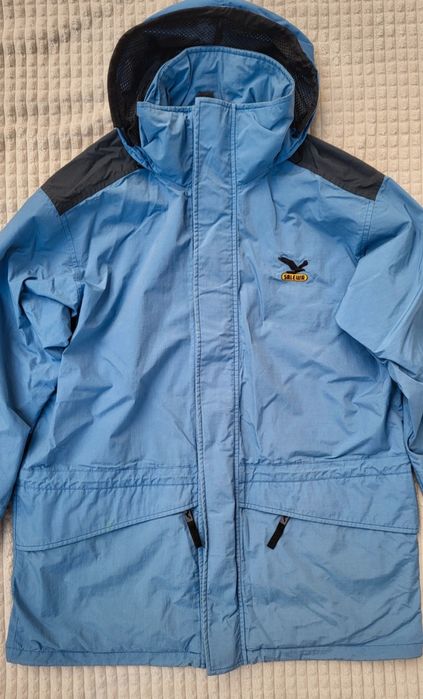 Błękitna męska kurtka turystyczna trekkingowa Salewa rozmiar S