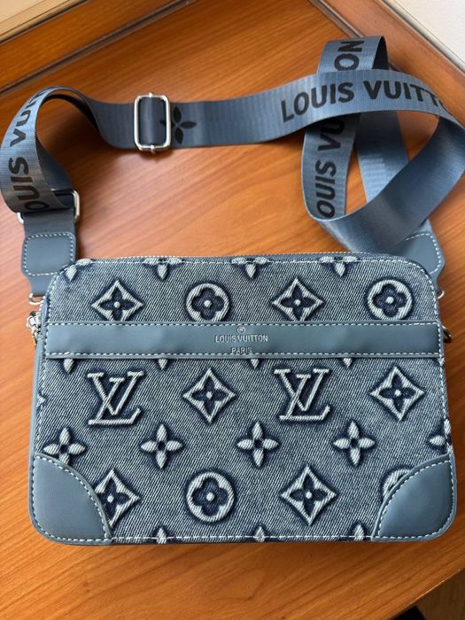 Джинсовая сумка через плечо Louis Vuitton сумка через плече LV monogram