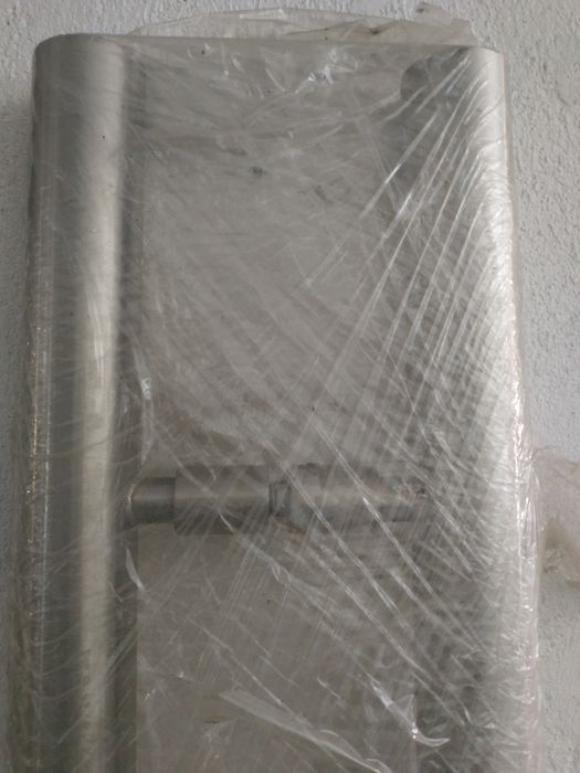 Puxador inox novo, porta de vidro