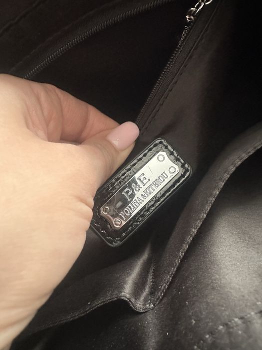 Шкіряна сумка клатч Polina