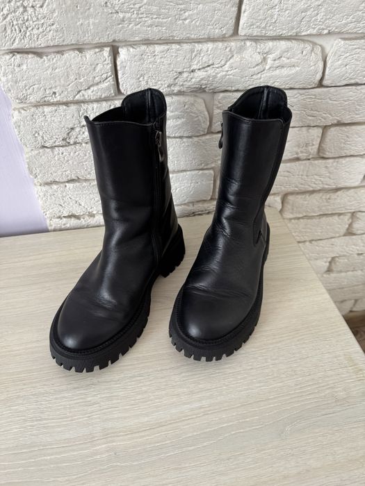 зимові чоботи, черевики з натуральної шкіри