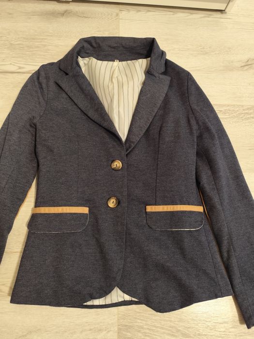Marynarka żakiet z łatami M