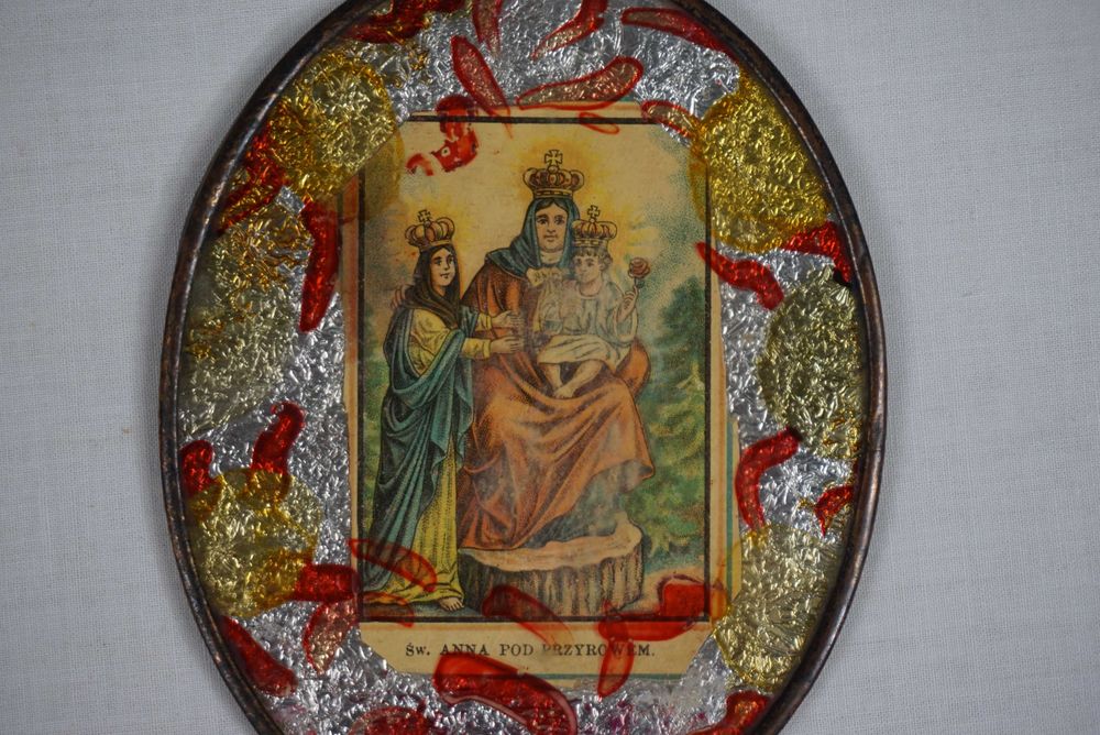 Abcybilder przedwojenny obrazek Święta Anna pod Przyrowem Przyrów