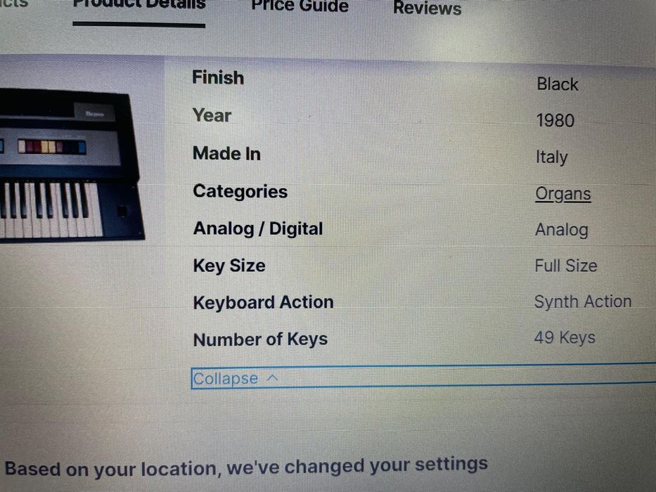 Órgão Combo Analógico