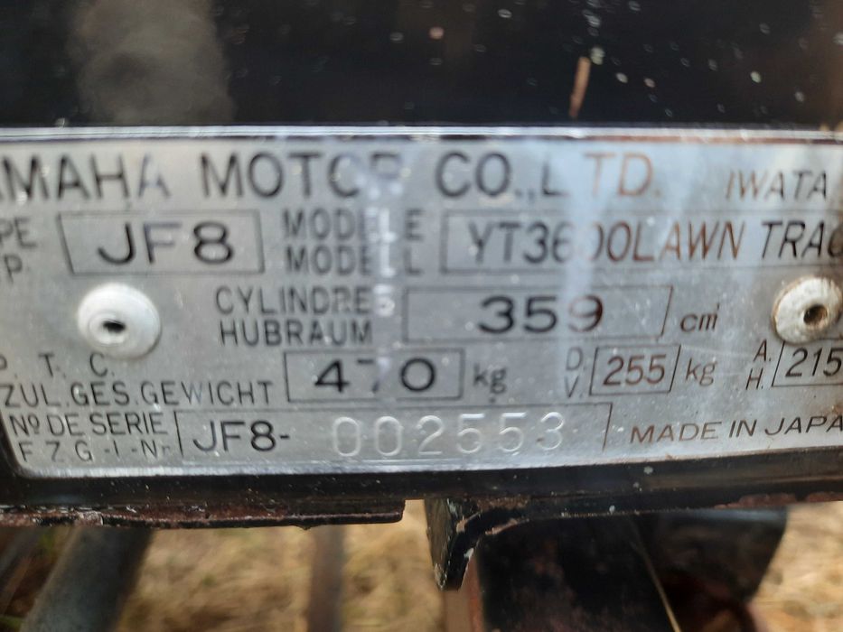 traktorek kosiarka yamaha