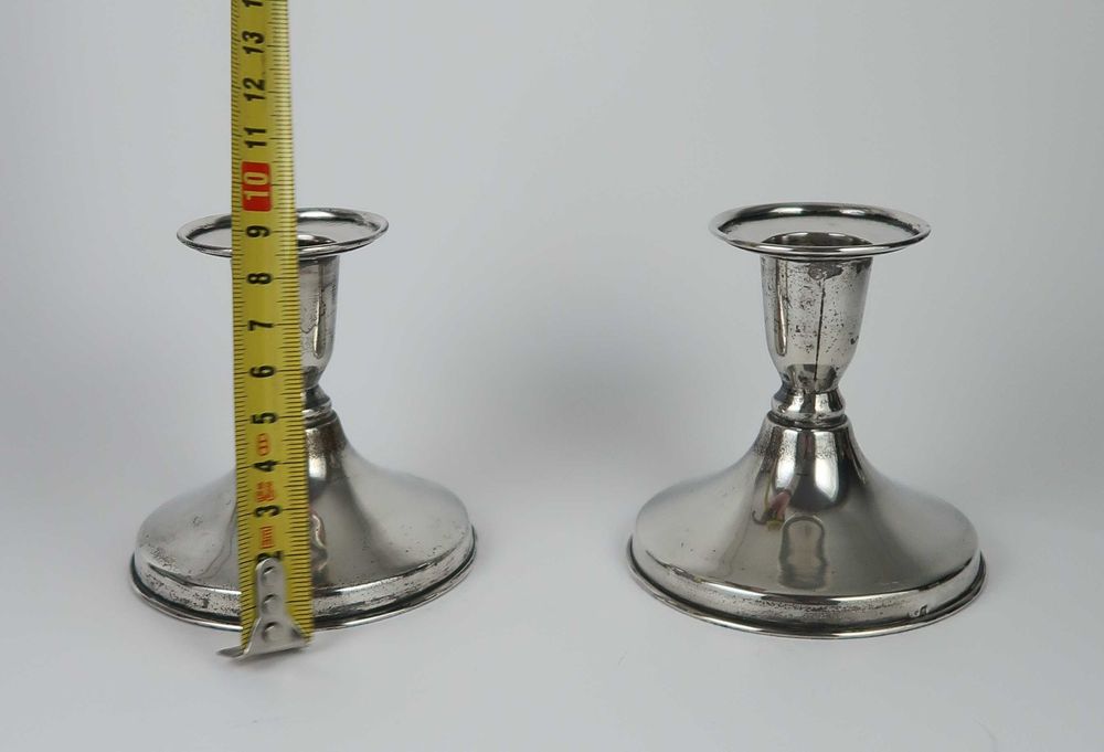 Par de castiçais em prata Portuguesa