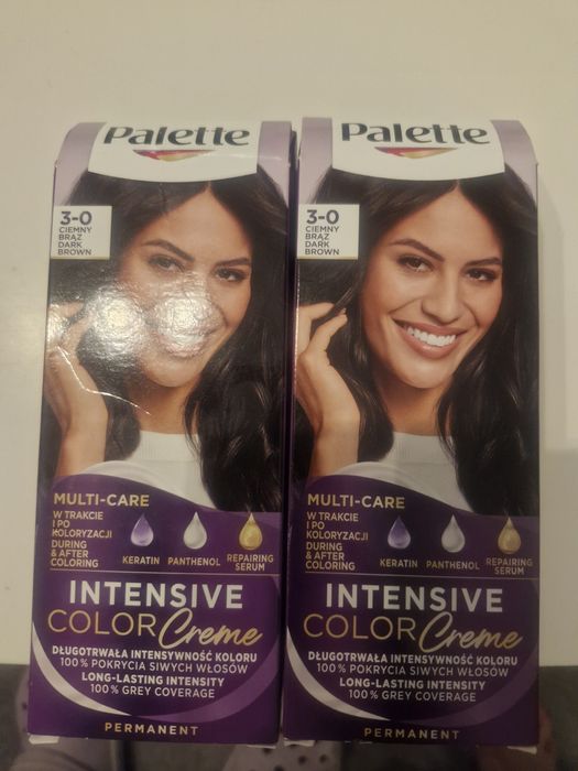 Farba do włosów palette ciemny brąz