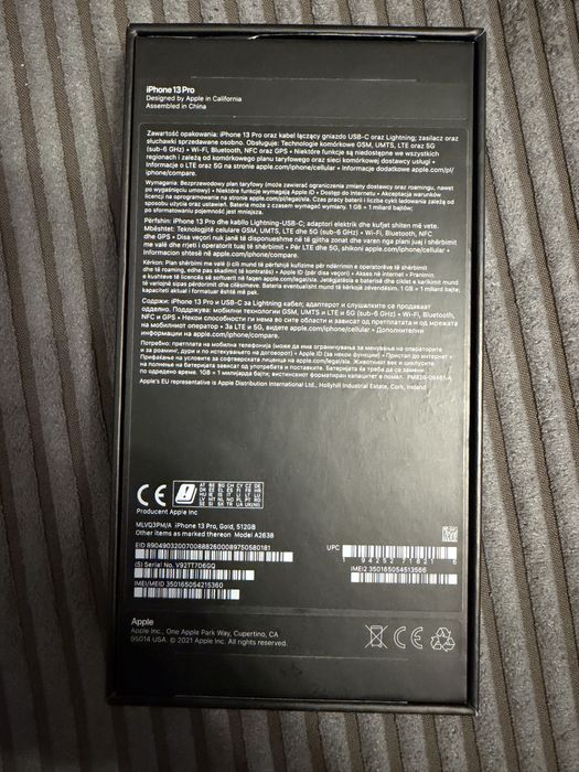 Iphone 13 pro 512 gb złoty