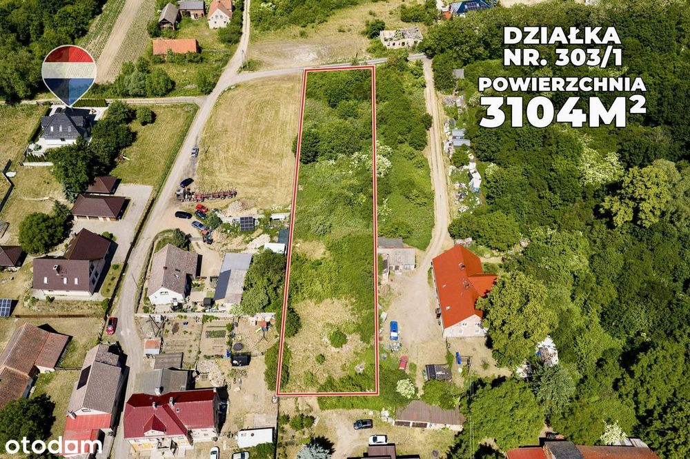 Działka z WZ, pow. 3.104 m² + media