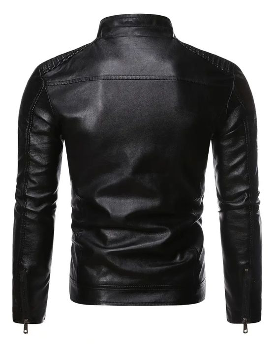 Czarna męska Kurtka skórzana nowa XL