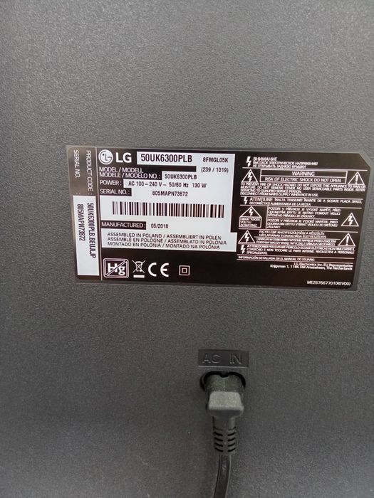 Tv LG para peças