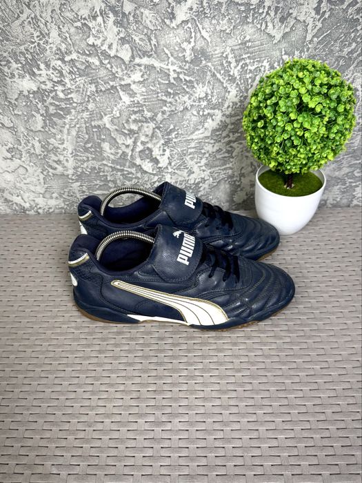 Puma копы футзалки 42 размер футбольные винтажные кожаные синие