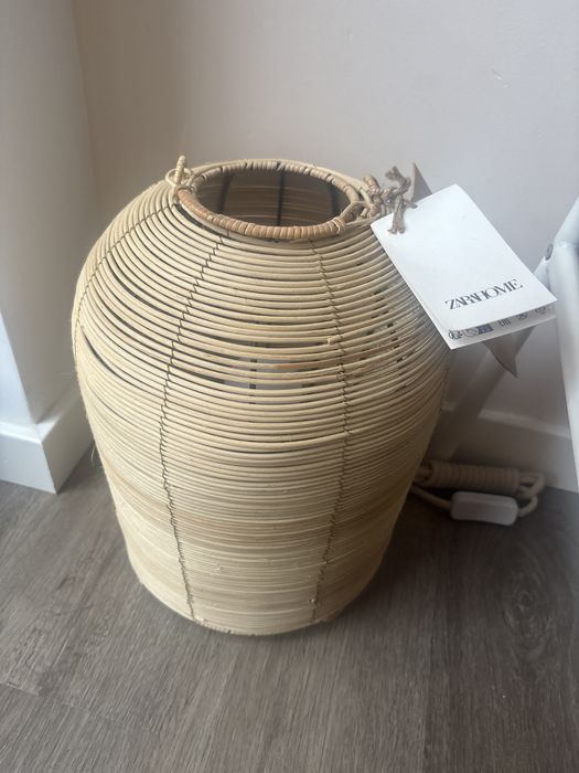 Candeeiro zara home ratan - novo com etiqueta nunca usado