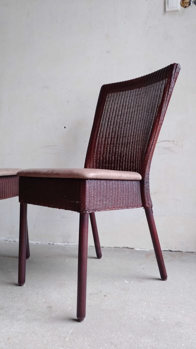 Brytyjskie krzesła rattanowe Lloyd Loom