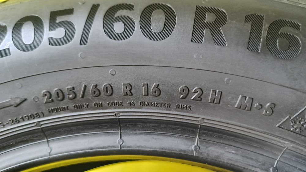 Opony zimowe 4 sztuki 205/60R16 92H Continental Winter Contact TS870P 61E2