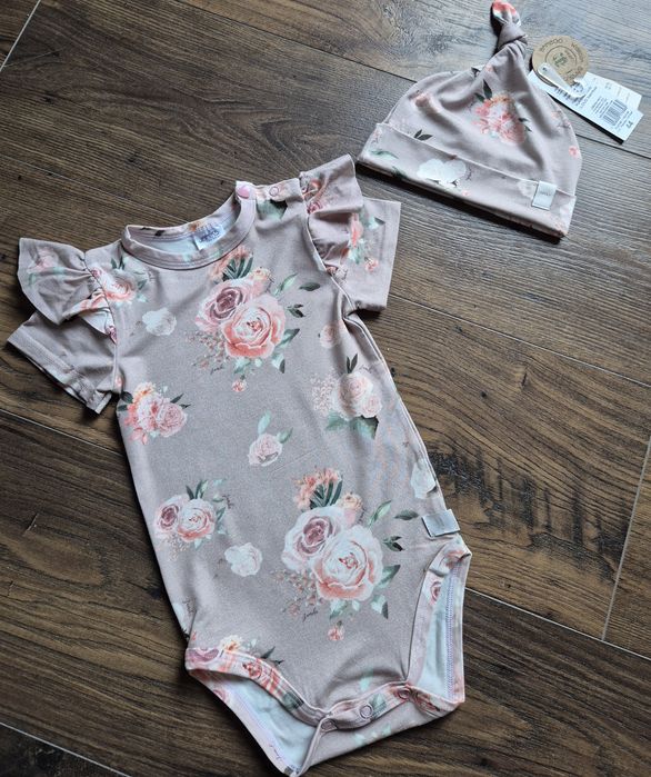Body i czapeczka bambus 44 Nowe