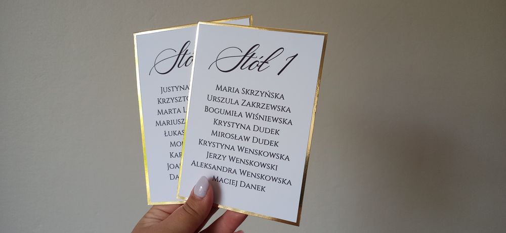 Plan stołów z ramką