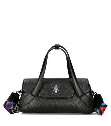 Torebka damska kuferek EGO czarna motyl