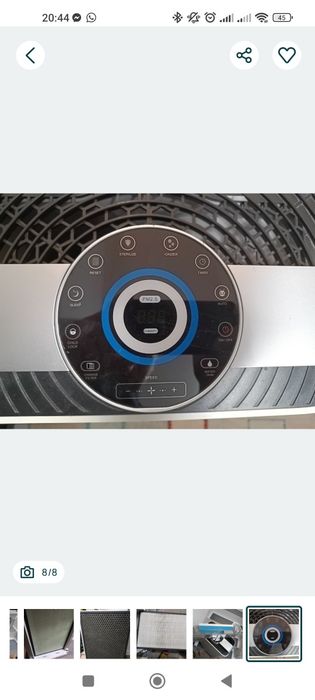 Oczyszczacz powietrza Webber AP9700 – 7-stopniowa filtracja, jonizacja, UV-C i nawilżanie.
