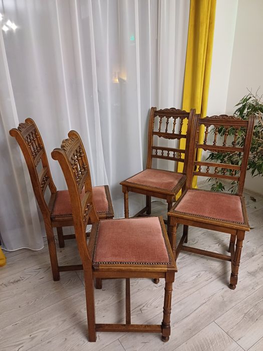 Krzesła stylowe antyk- komplet 4 sztuki