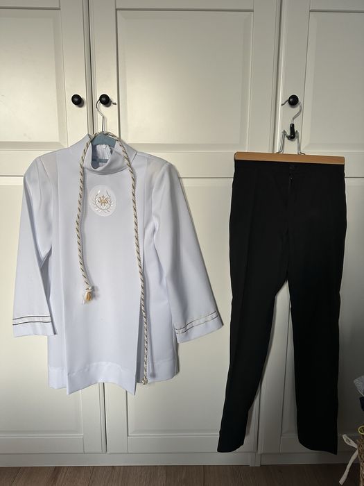 Ubranie komunijne  alba 152 + koszulka