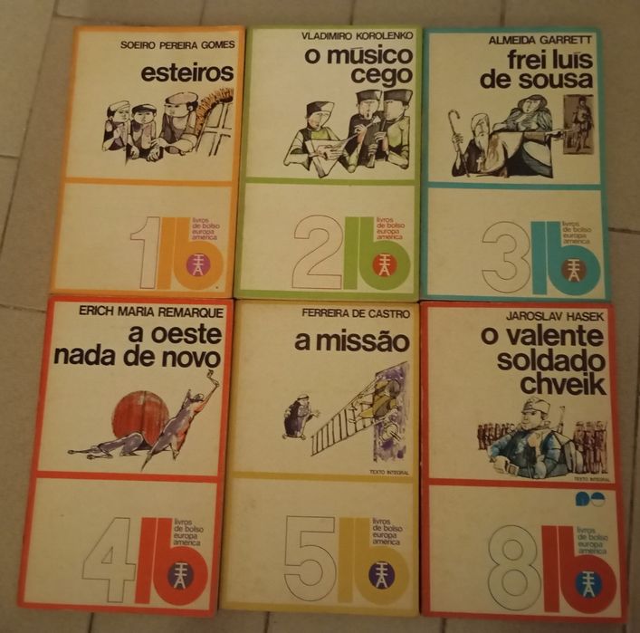 Vários Livros de Bolso da Europa-América