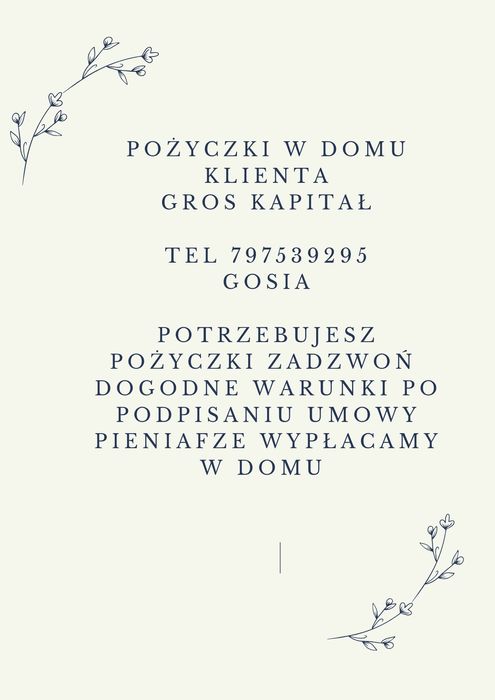 Potrzebujesz pożyczki